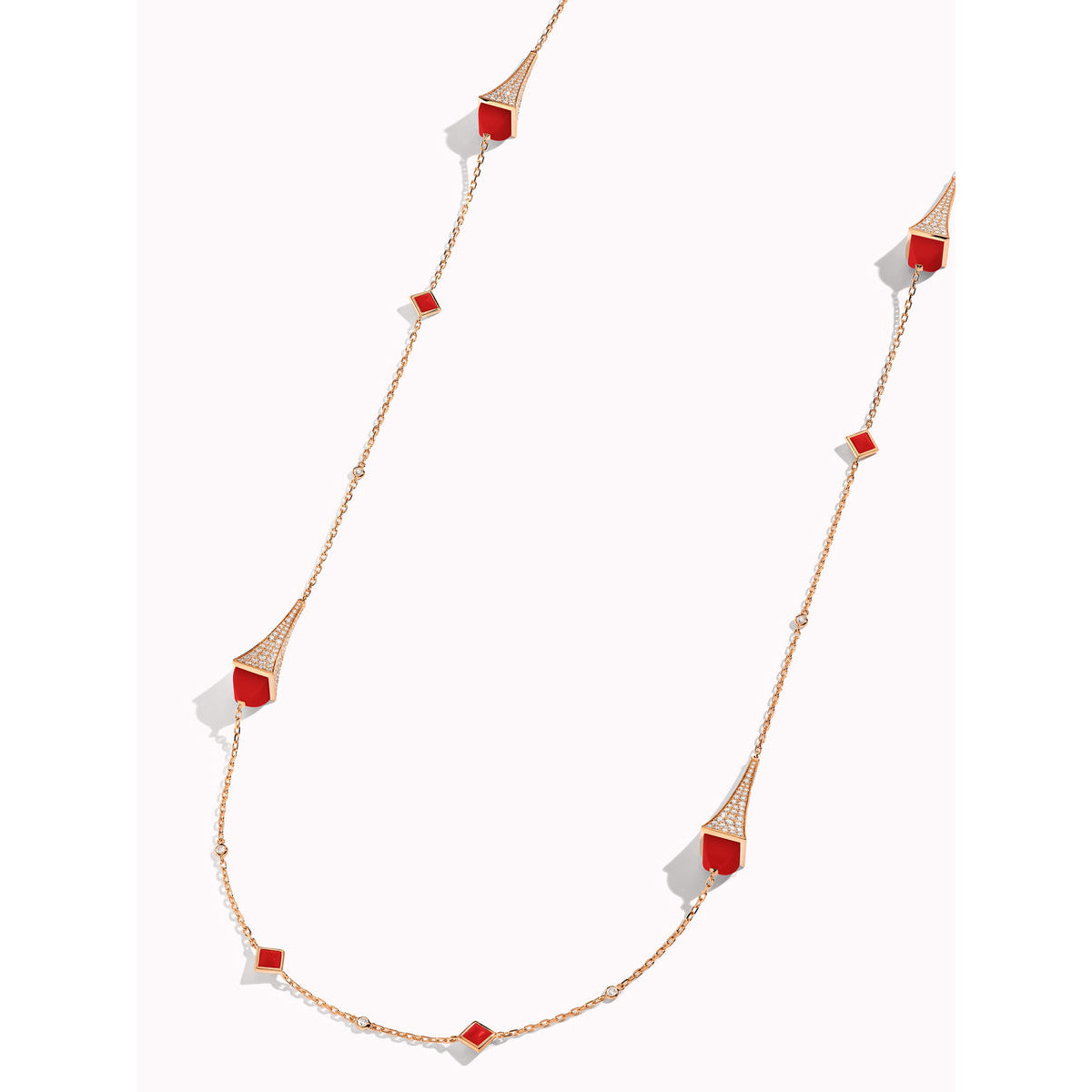 ML-CLEO-N12 pointed hammer long necklace