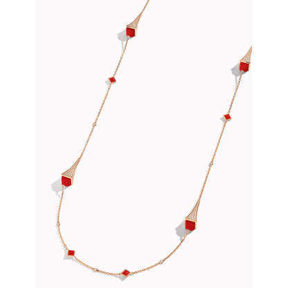 ML-CLEO-N12 pointed hammer long necklace