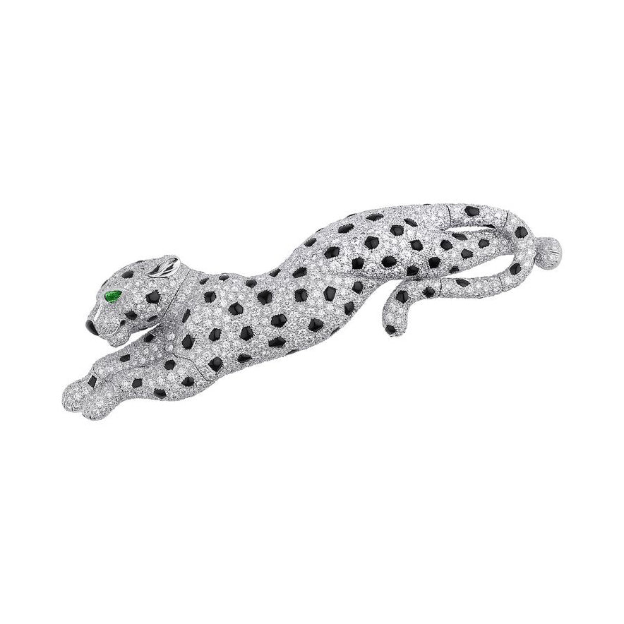 KDY-HP500287 Diamond Leopard Brooch