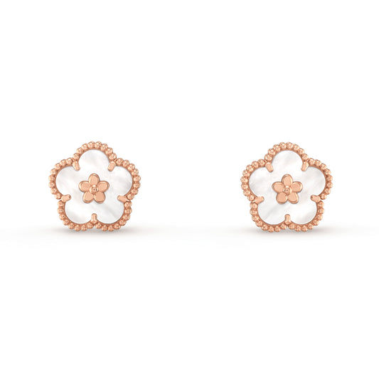 VCARP7RU00 14mm bead edge flower ear clip guest version