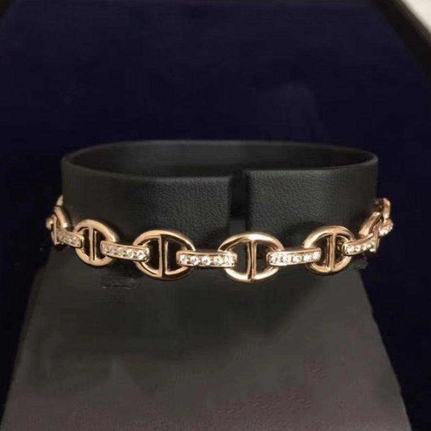 AMS-H110025 Japanese character pig nose bracelet