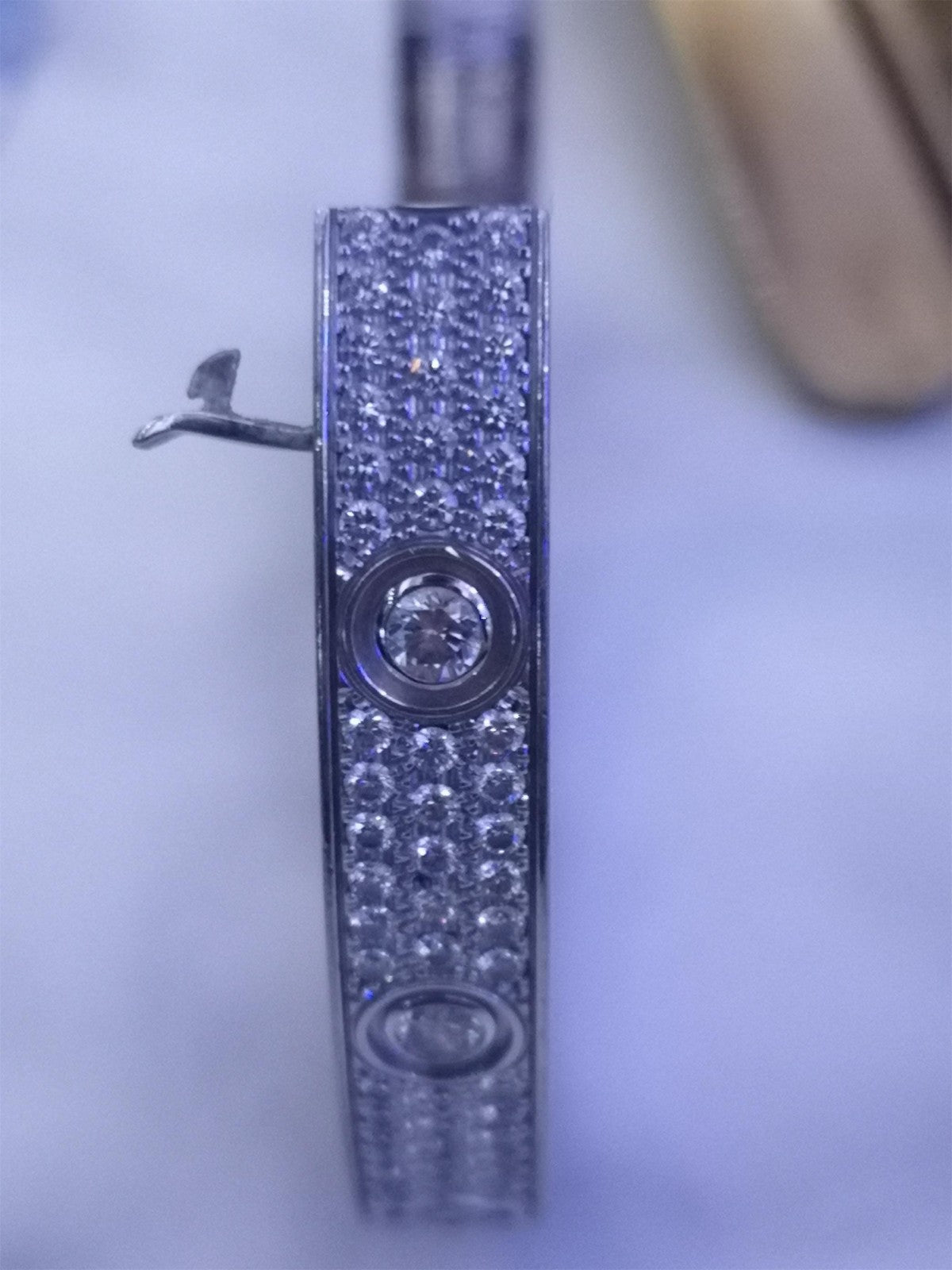 KDY-N6033602螺丝宽版满天星款手镯
