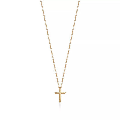 TIF-67124766 mini cross chain pendant necklace