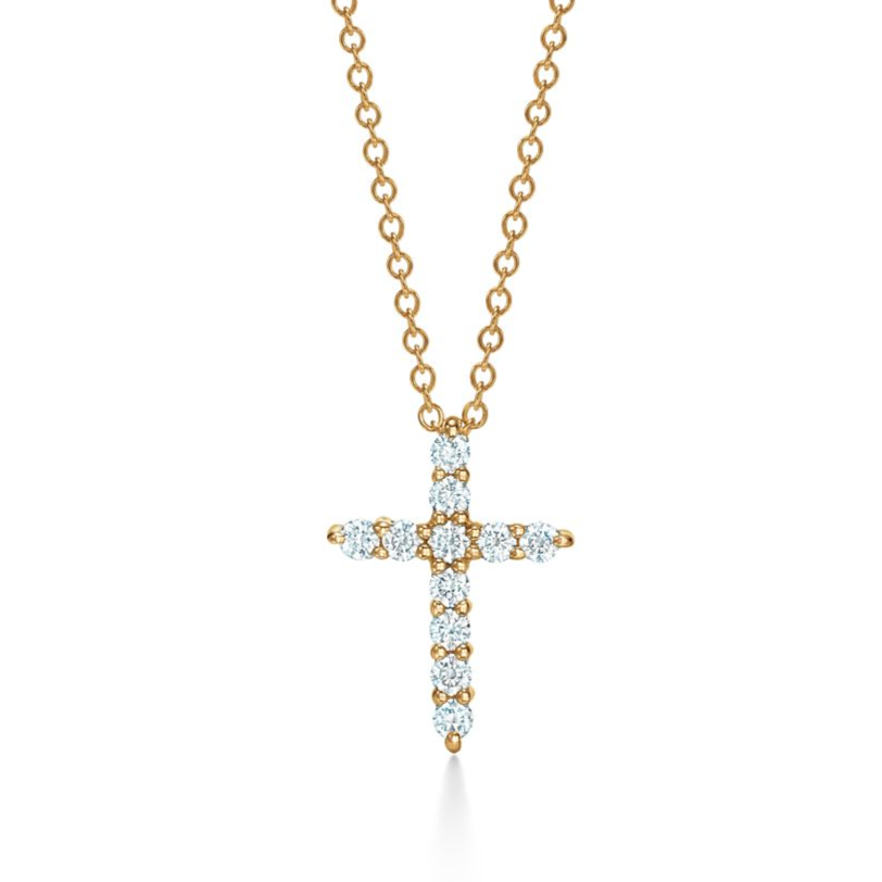TIF-67124766 mini cross chain pendant necklace
