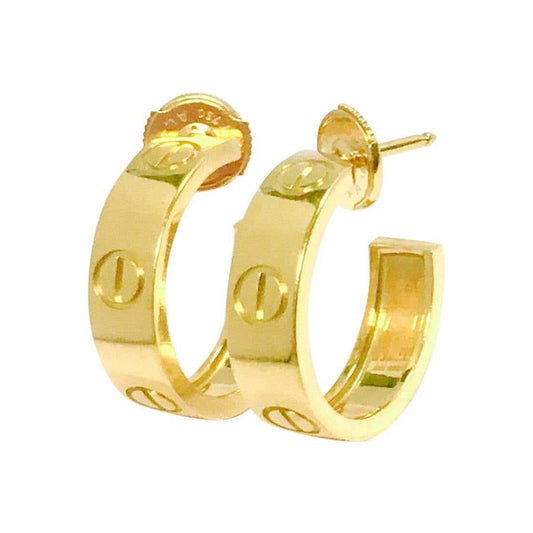 KDY-C54157 5.5 wide light gold screw C-shaped earrings