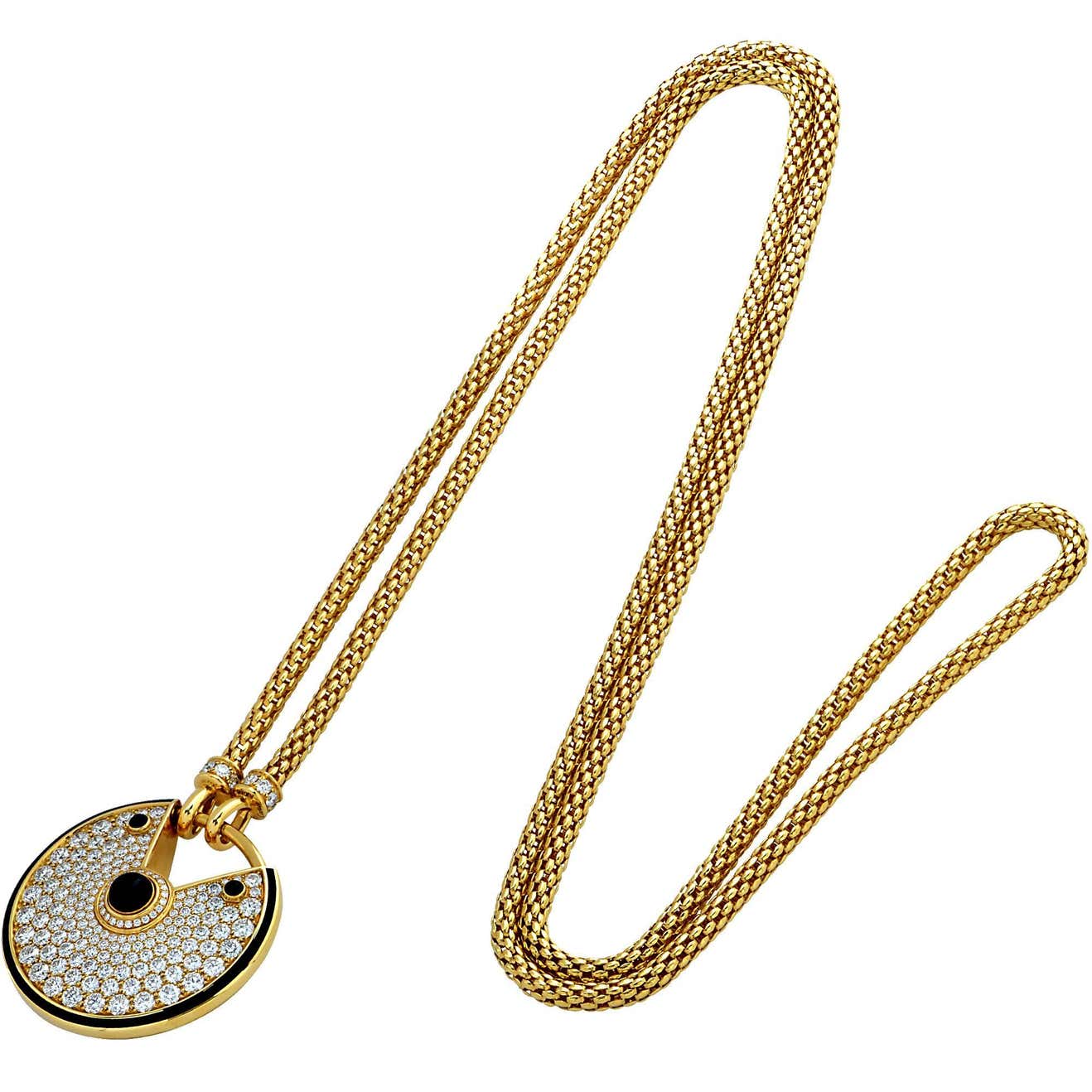 KDY-N3299006 full diamond disc round lucky amulet 35mm pendant