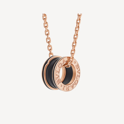 BGL-358050 Baogai black ceramic black edge pendant necklace