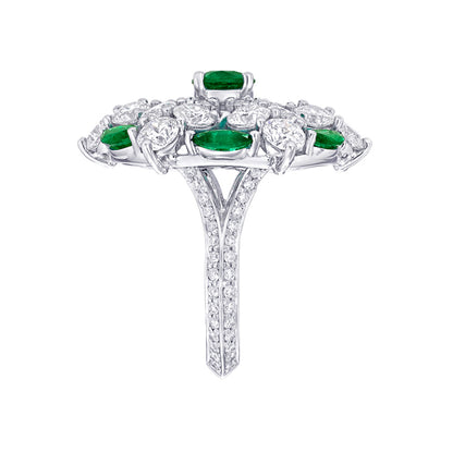 GLF-RGR477四爪马眼钻剑脊满钻戒指主石0.6ct