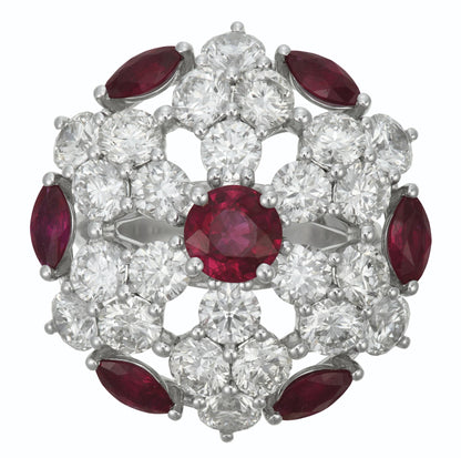 GLF-RGR477四爪马眼钻剑脊满钻戒指主石0.6ct
