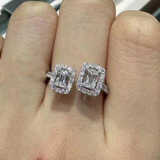 MSK-19924 double-ended octagonal diamond open ring