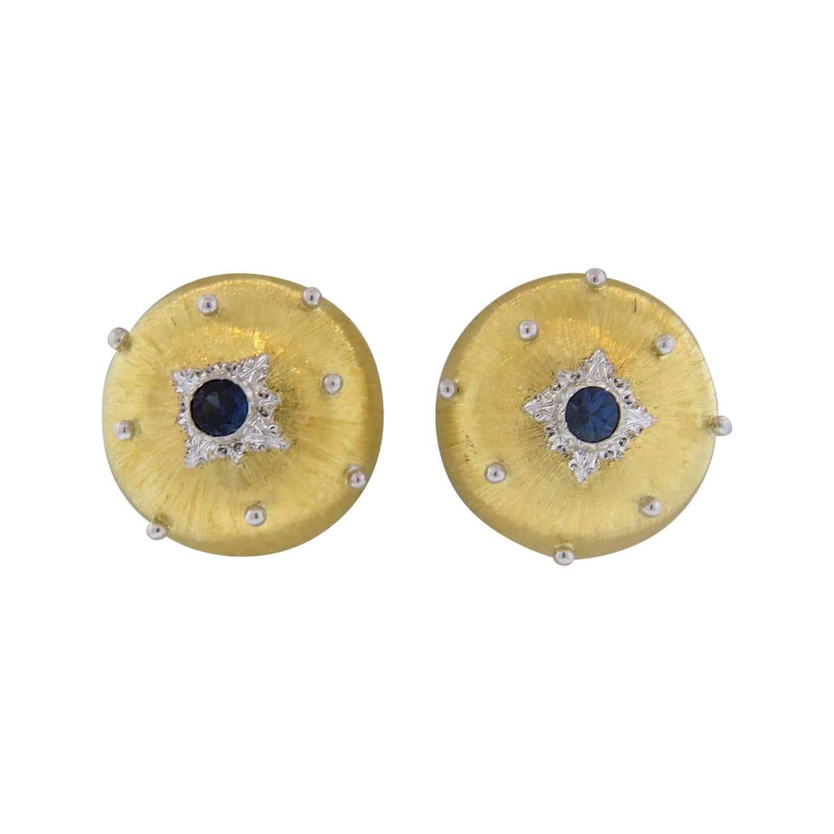 BQLT-M6363 round body glossy brushed earrings 13.2mm