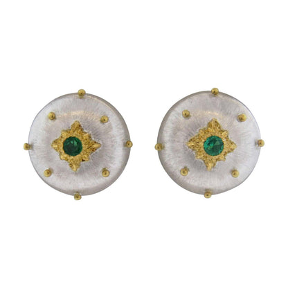 BQLT-M6363 round body glossy brushed earrings 13.2mm