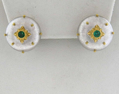 BQLT-M6363 round body glossy brushed earrings 13.2mm