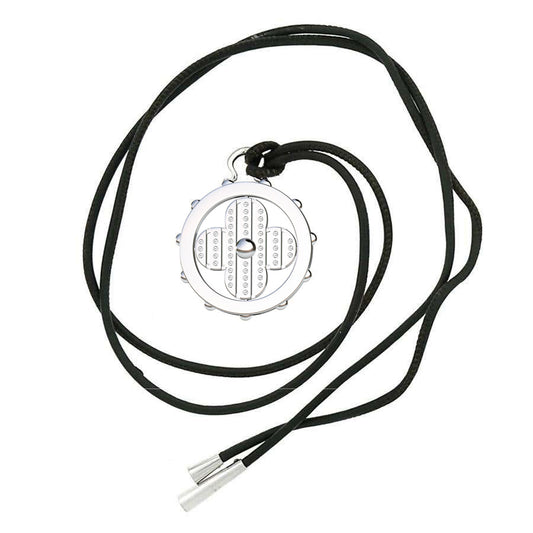 LV-Q94008 plum blossom flying mark bead black rope pendant