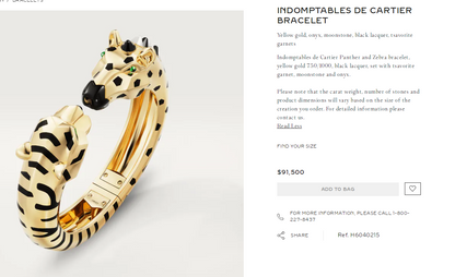 KDY-H6040215 Tiger Horse Head Double Head Open Bracelet