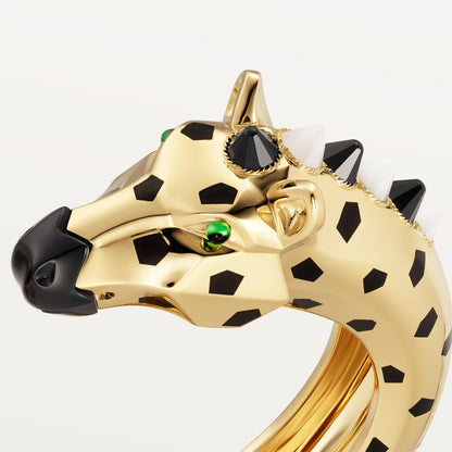 KDY-H6040215 Tiger Horse Head Double Head Open Bracelet