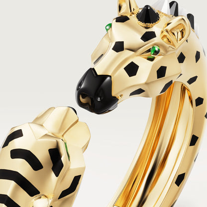 KDY-H6040215 Tiger Horse Head Double Head Open Bracelet