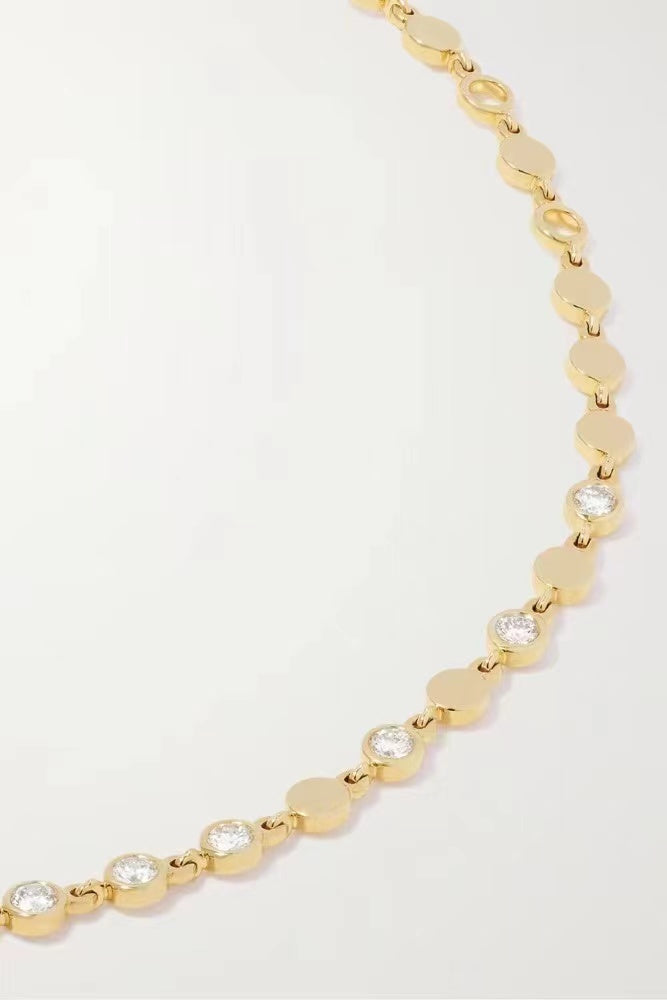 MSK-12350 small blister encrusted small round cake bracelet