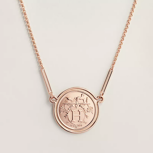 AMS-H222311B light gold round Libra pendant constellation