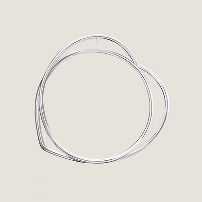 AMS-H119522B linear light gold heart shape 60mm