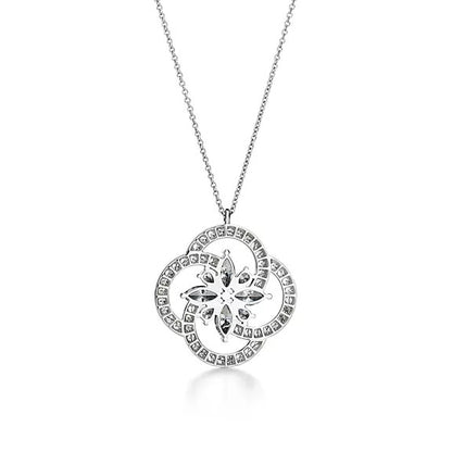 TIF18920683 diamond rotating flower large pendant
