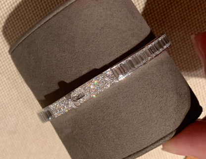 AMS-H145440 5.2mm Diamond Twist Ladder Square Arm Bracelet 21#