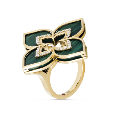 LBT-ADV777RI3193光金玛瑙飞镖四叶草戒指34mm