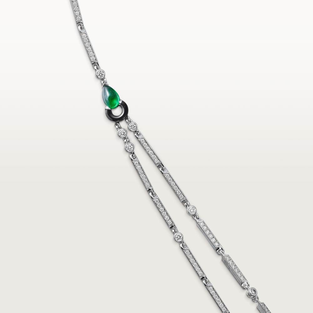 KDY-H7000743 agate full diamond leopard necklace