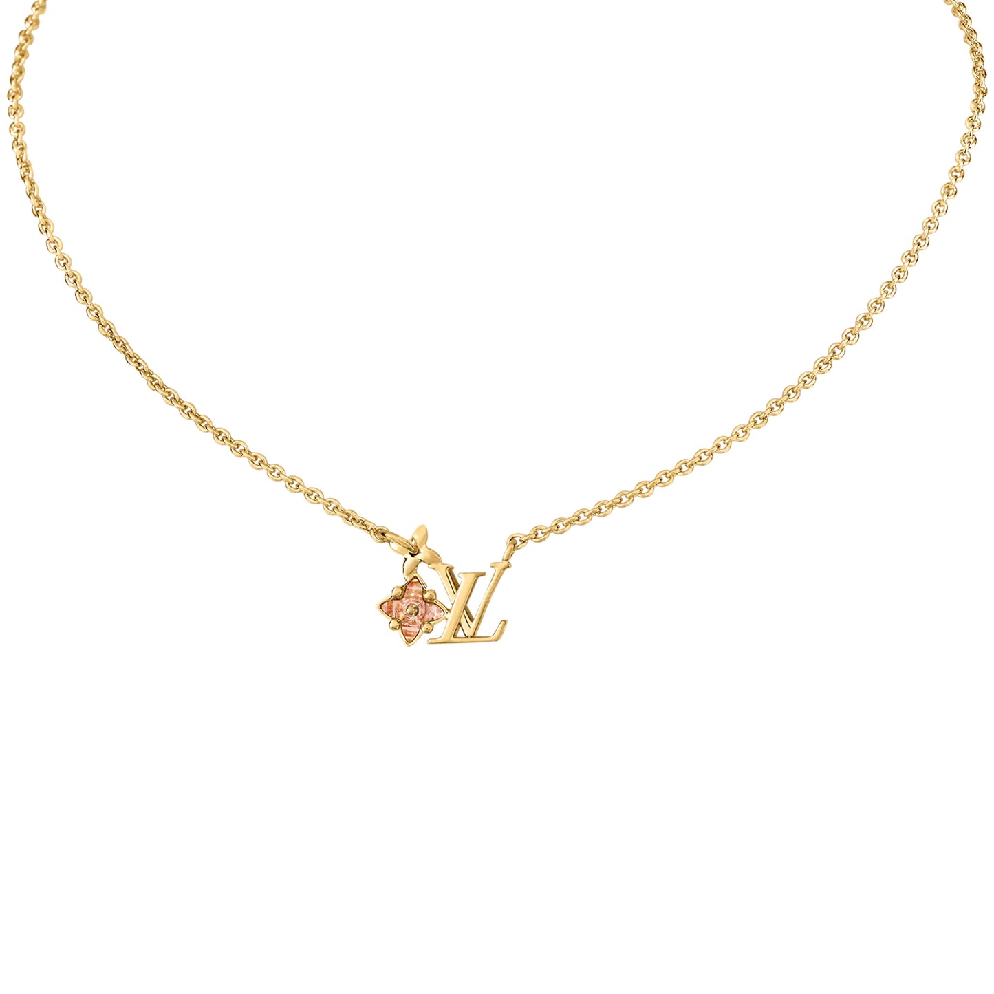 LV-M00783新款梅花搭ＬＯＧＯ栓链吊坠项链
