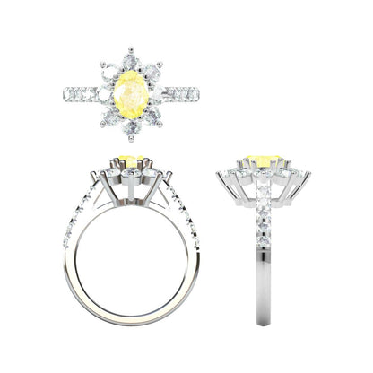HW-RGD97183371 egg-shaped surrounding stone ring