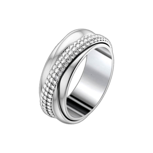 BJ-G34P1769 Narrow Wave Cross Turn Ring