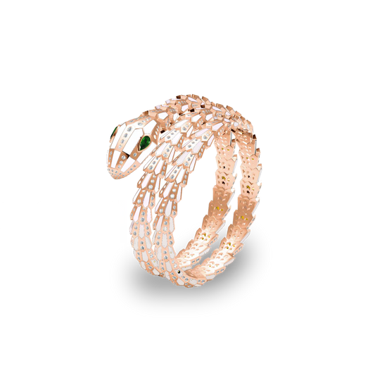 BGL-385468 Agate painted snake shrapnel bracelet