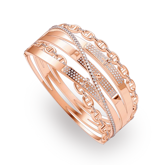 AMS-2304141 twisted circle Japanese character combination bracelet