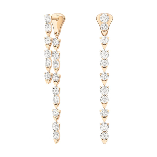 BJ-G38R3300 triangle inlaid round diamond earrings