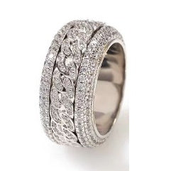 BJ-G34P9326 full diamond chain turning ring