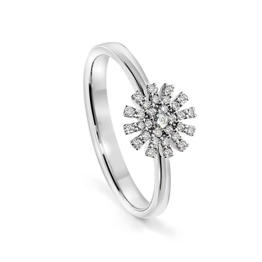 DMY-20072971 Sunflower Snowflake Ring 13#