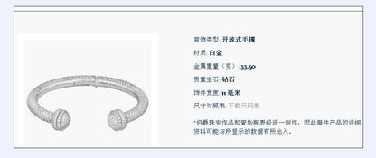 BJ-G36PV600 open full set twist bracelet