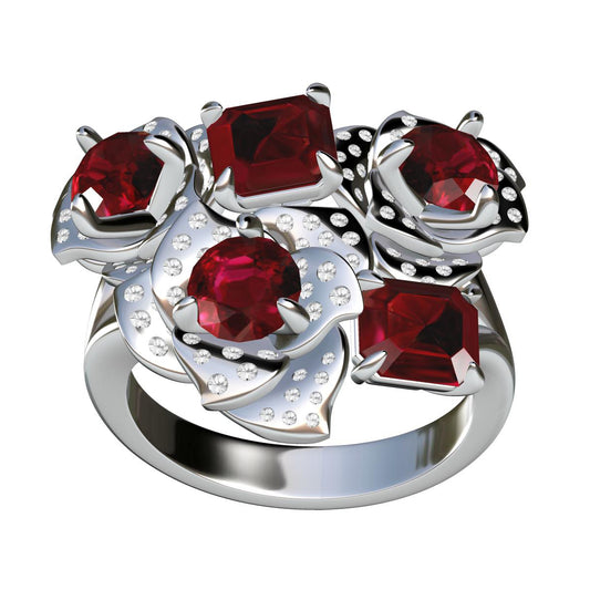 BJ-G34U24558 flower ring