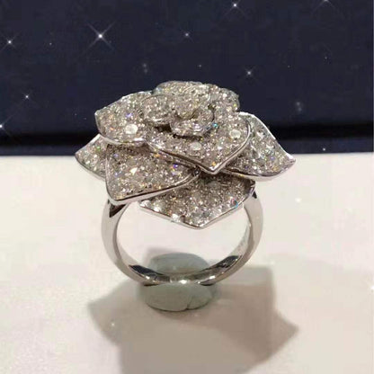 BJ-G34U6600玫瑰花满钻戒指