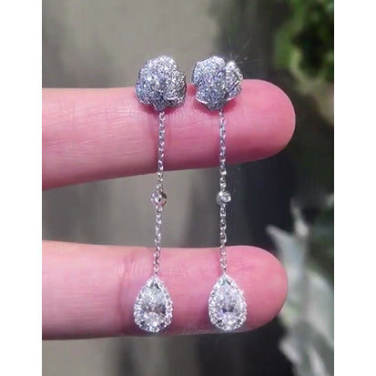 BJ-G38U8928 flower earrings