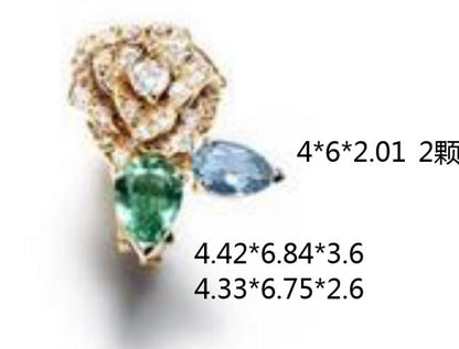 BJ-G38U2710 flower earrings