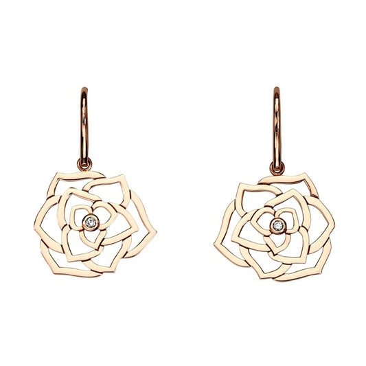 BJ-G38U0042 ribbon flower earrings
