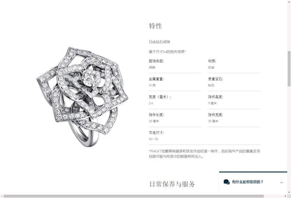 BJ-G34U8700镶石丝带花戒
