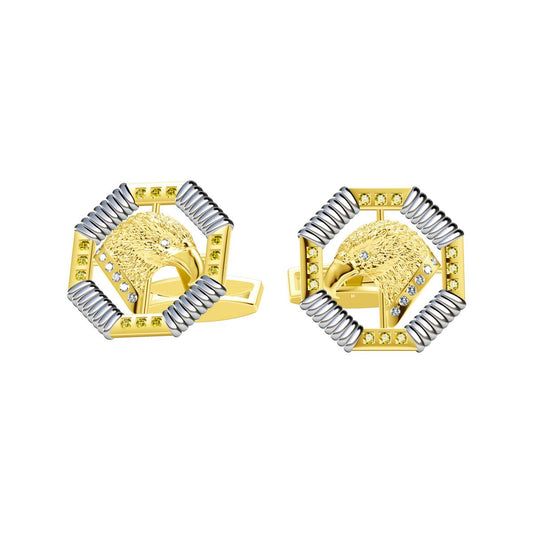 SDF-GM25961907 diamond eagle cufflinks
