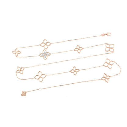 LBT-ADR777CL283扭绳7四叶草花镂空项链