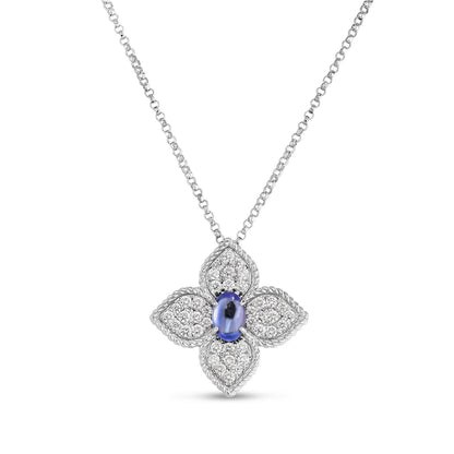 LBT-ADV777CL1139蓝宝石扭绳四叶草吊坠