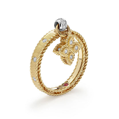 LBT-ADR777RI2854扭绳飞标四叶草戒指