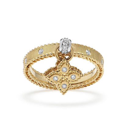 LBT-ADR777RI2854扭绳飞标四叶草戒指