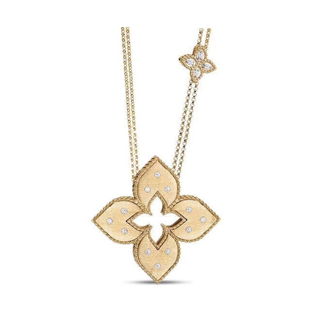 LBT-ADR777CL1247 34mm扭绳四叶草吊坠项链