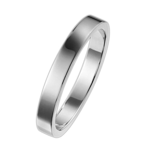BJ-G34LT100 wide flat flat gold bar ring 3mm